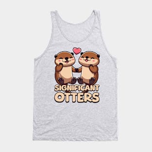 Significant Otters. Cute Otter Cartoon! Tank Top